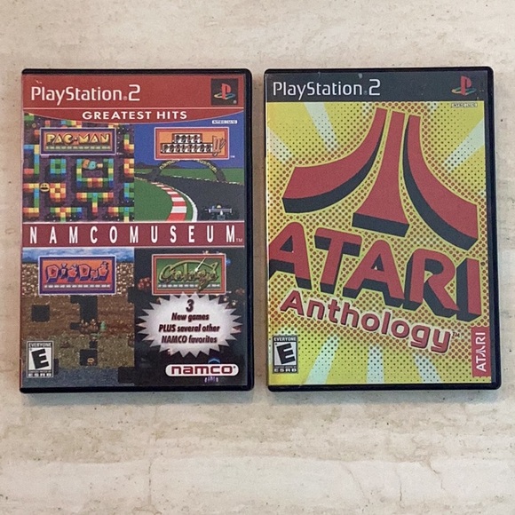 Namco Museum PlayStation 2 Game & Atari Anthology PS2 Game Greatest Hits Lot - Picture 11 of 11